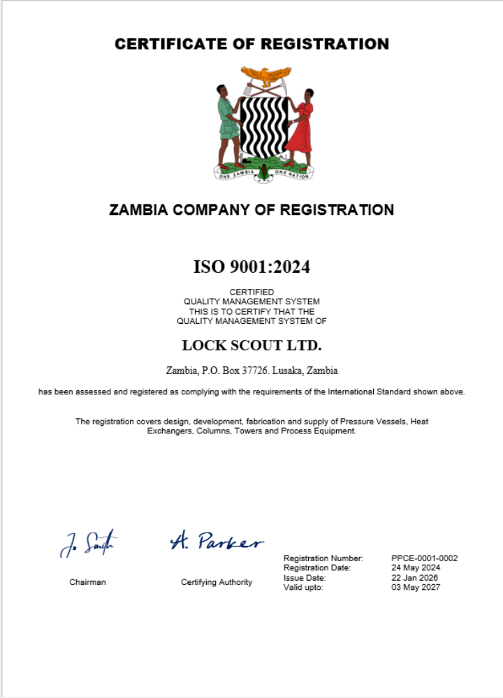 Zambia business registration certificate Word and PDF template